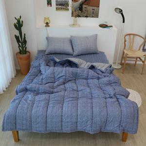 [르헤브] 라인 알러스킨 나노화이바 차렵이불 베개세트 (SS/싱글)