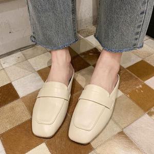 아이보리 뮬로퍼 여자 블로퍼 코디 구두 뮬슬리퍼 WA209CB