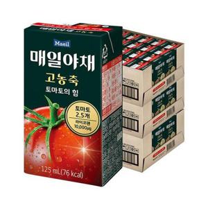 [매일유업]매일야채 고농축 토마토의 힘 125ml 72팩 토마토주스 야채주스