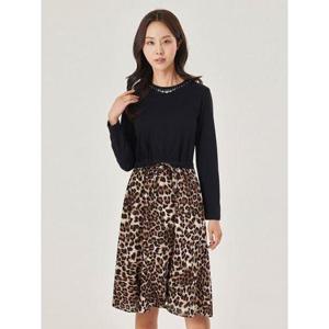 [조이너스]배색 패턴 포인트 원피스_JABS3-WKO200