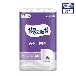 잘풀리는집 순수네이처 27M 30롤 1팩