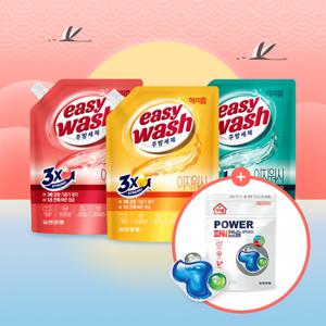 [유한양행] 해피홈 주방세제 이지워시 1000mL X3개+증)캡슐세제 5입