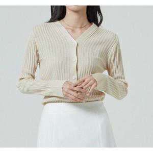 [미쏘][미쏘]브이넥 골지 슬림핏 가디건