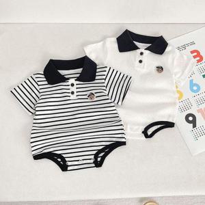 블랙라인 반팔 곰돌이 카라 바디슈트 205815