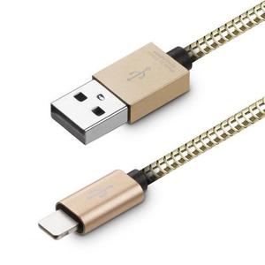 GOON 메탈 급속 충전 케이블 8핀 (골드)