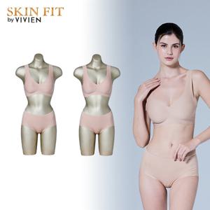 비비안 베이직 퓨징런닝 노와이어 브라팬티세트 4종