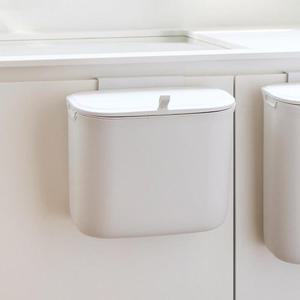 한샘 플랫 사각 걸이형 쓰레기통 7L 휴지통 부착형