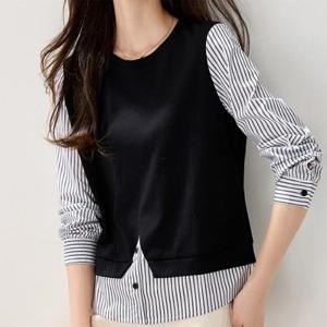 [패션시그널] 라운드넥 조끼레이어드 블라우스 D82F8D