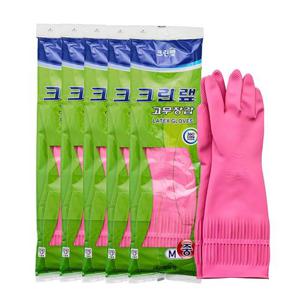 크린랩 천연 라텍스 고무장갑 중 10개