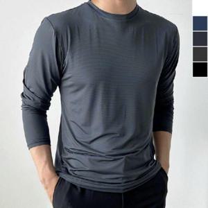 긴팔 티셔츠 남자 여름 데일리 무지티 WFMAOYI