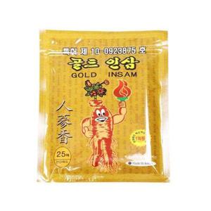 [실내화뱅크]국산 인삼 패드 파스 온 찜질팩 25매 1팩