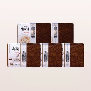 [합천왕후시장] 대장경식품 율피떡 (10개입) x 3팩 + 인절미 (10개입 ) x 2팩 [총 5팩 50개입]