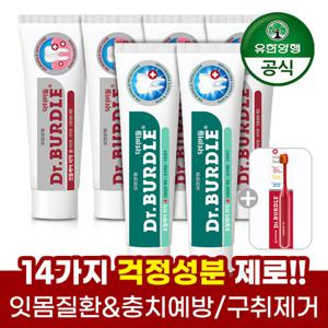 ★칫솔 1입 증정★적립금 사용 가능★[유한양행]닥터버들 프리미엄 치약 6개(토탈&잇몸케어 혼합)
