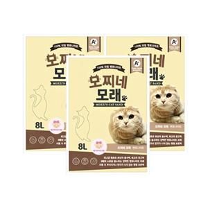 모찌네 고양이 모래 베이비파우더향 8L x 3EA(24L) 18.6kg