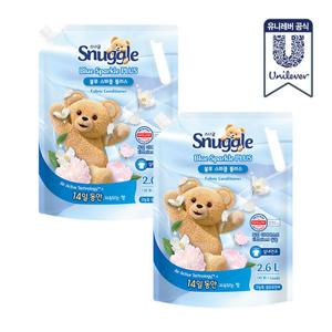 스너글 섬유유연제 초고농축 블루스파클 리필 5.2L (2.6L 2개)