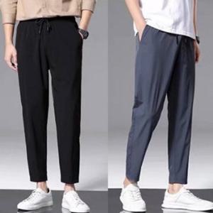 슬랙스 밴딩팬츠 면바지 남성 여성 간절기 착용 신축성 좋은 허리 밴딩 세미 바지 면 남자