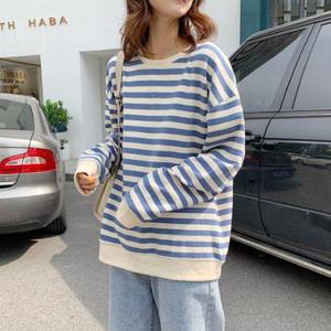 2컬러 스트라이프 맨투맨 긴팔 티셔츠 DHHD55 [WD597CB]