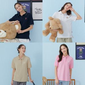 ★특가★[1+1+1+1] 테디크루 여성 PK 반팔 티셔츠 4종 (T06W-4)