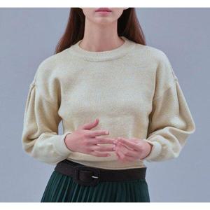 [미쏘][미쏘]라운드 메탈 스웨터(MIWKAB122T)