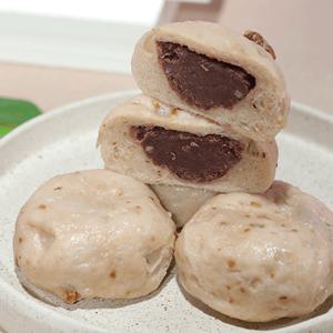 [영동전통시장] 호구빵 (4개씩 * 5봉 총 20개) 영동 호두가 들어간 100% 수제 찐빵