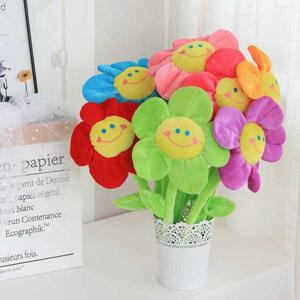 스마일 꽃 꽃다발 인형 32cm 졸업식 입학식 선물 기념 WFGRJPB