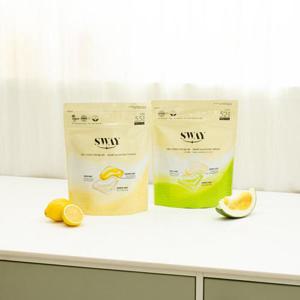 스웨이 식기세척기 올인원 액체캡슐세제 레몬 55입 1개+그린자몽 52입 1개