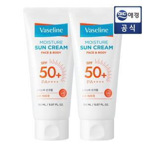 바세린 모이스처 선크림 150ML X 2개