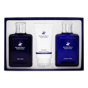 [버버리힐즈] 폴로클럽 블루옴므 스킨케어 기초 3종 토너 130ml + 에센스 6