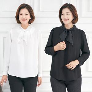 [모슬린]엄마옷 진주 미니 타이 블라우스 MQG123663 마담 미시 중년여성 빅사이즈 할머니옷 50대 60대 70..