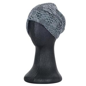 국산 여성 뒷셔링 여름 뜨개 망사 비니 모자 KM-WH-0912-그레이