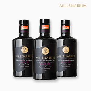 프리미엄 이탈리아 유기농 오일  밀레나리움 올리브오일 500ml x 3병 + 전용케이스