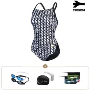 [레노마수영복]여성 실내수영복세트(랜덤출고) LF2F805SET-BK