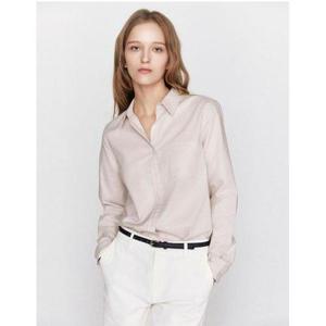 갤러리아_26년SS 여자 NEW 옥스포드 클래식 솔리드 스트라이프 셔츠(0534650