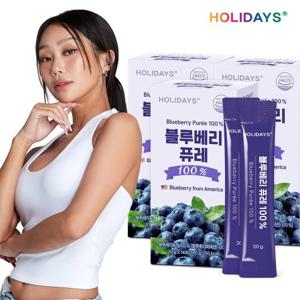 홀리데이즈 블루베리 퓨레100% 14포 3박스 (총 42포)