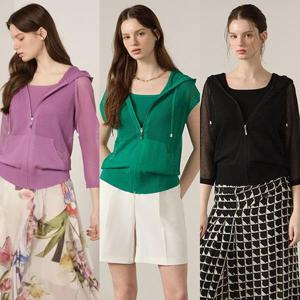 ★3종세트★시스루 스카시 집업 3종세트