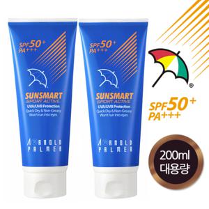 아놀드파머 자외선차단제(썬크림) SPF50+ PA+++ 200ml 더블 패키지  (대용량 200ml, 2개)