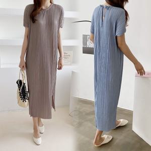 나야홍 PO 럭셔리플리츠원피스 9617H104 여성 큰옷