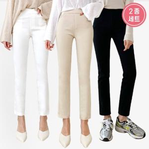 [잘빠진] ★2종★ 사방스판 밴딩 일자 팬츠/출근룩 ~2XL 빅사이즈  까지 0091