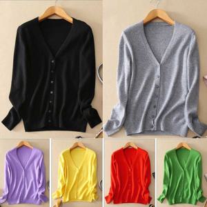 여성 울니트 가디건 간절기 사무실 얇은 겉옷 (W2B4C52)