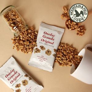 [산과들에] 바삭고소한 원데이그래놀라 오리지널 60봉 (시리얼)