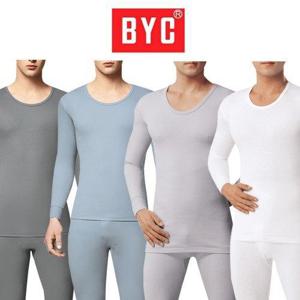 BYC 베이직 남성 내복상하세트 면100% 남자 겨울 보온 환절기 순면내의세트