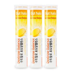 구트할로 발포 전해질 이온 음료 포도당 밸런스 3통