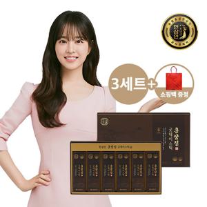 [3세트][농협홍삼 한삼인] 홍삼진 굿데이스틱 10mlx60포(180일분)+쇼핑백