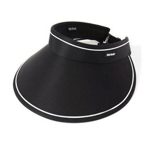 [끌레아]블랙 자외선 차단 돌돌이 밴드 썬캡 여성 여름 모자 여성썬캡 여자썬캡 예쁜썬캡