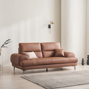 [삼익가구]토너브 천연 통가죽 3인용 소파(스툴제외)