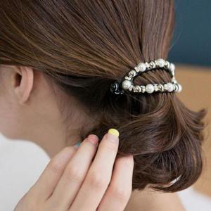 [JHP1Q96S_51JB]여성 머리 묶음 단발 진주 큐빅 삔 헤어 핀