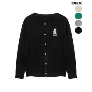 [비엔엑스]여성 드림 베어 라운드넥 가디건
