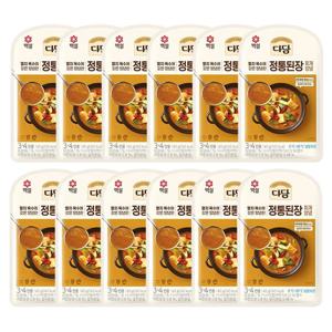 [CJ]백설 다담 정통된장찌개양념140g x12개