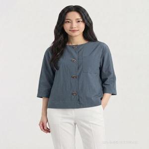 [크로커다일레이디]보트넥 7부 포켓 패치 자켓_CLCMJK112