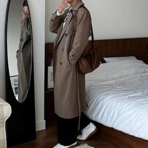 [피팅남]남자 루즈 오버핏 봄 가을 간절기 트렌치 코트